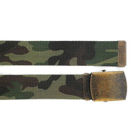 MONTY - Mens Khaki Canvas Belt  - Belt N Bags