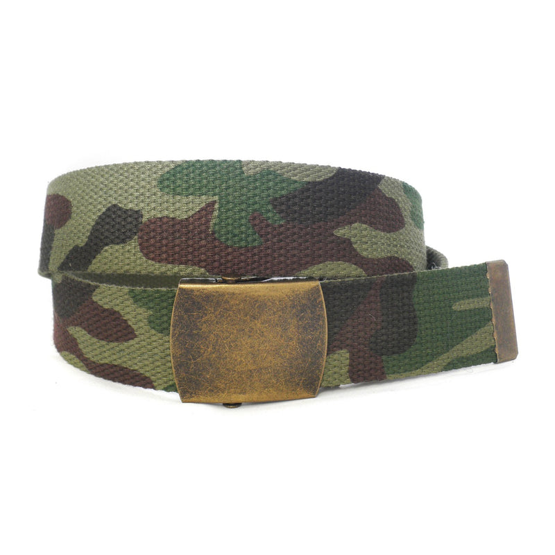 MONTY - Mens Khaki Canvas Belt  - Belt N Bags