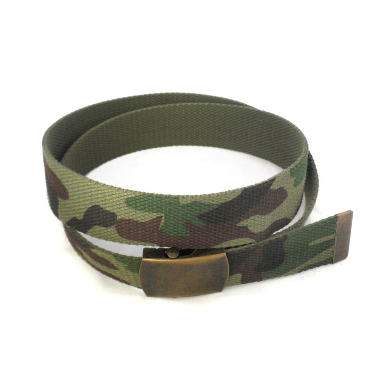 MONTY - Mens Khaki Canvas Belt  - Belt N Bags