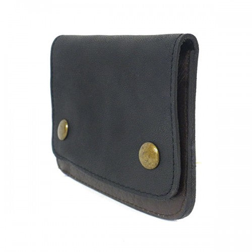 MORRIS - Men's Brown Genuine Leather Flip Wallet with Zip Pocket - CLEARANCE  - Belt N Bags