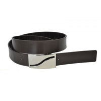 OAKLEY - Mens Brown Square End Leather Belt  - Belt N Bags