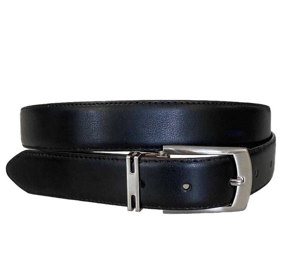 CHRISTIAN - Men's Black Genuine Leather Belt  - Belt N Bags