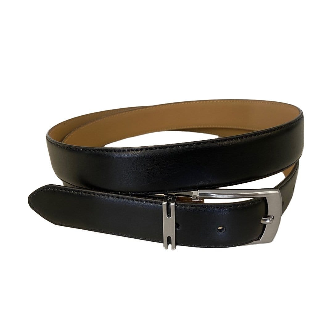 CHRISTIAN - Men's Black Genuine Leather Belt  - Belt N Bags