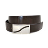 OAKLEY - Mens Brown Square End Leather Belt  - Belt N Bags