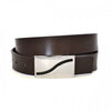 OAKLEY - Mens Brown Square End Leather Belt  - Belt N Bags