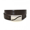 OAKLEY - Mens Brown Tapered End Leather Belt  - Belt N Bags