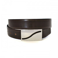 OAKLEY - Mens Brown Tapered End Leather Belt  - Belt N Bags