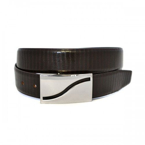 OAKLEY - Mens Brown Tapered End Leather Belt  - Belt N Bags