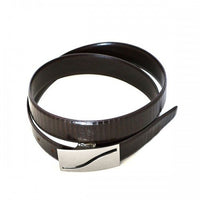 OAKLEY - Mens Brown Tapered End Leather Belt  - Belt N Bags