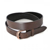 PEDRO - Mens Brown Leather belt with Antique Copper Buckle  - Belt N Bags