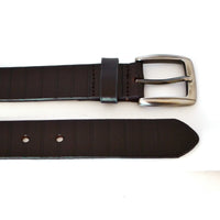 RICHARD - Mens Brown Leather Belt  - Belt N Bags