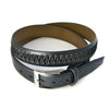 ROBERTO - Mens Black Leather Belt  - Belt N Bags