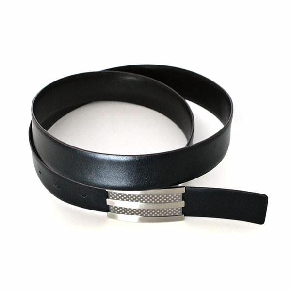 RAFAEL - Mens Black and Brown Leather Belt  - Belt N Bags