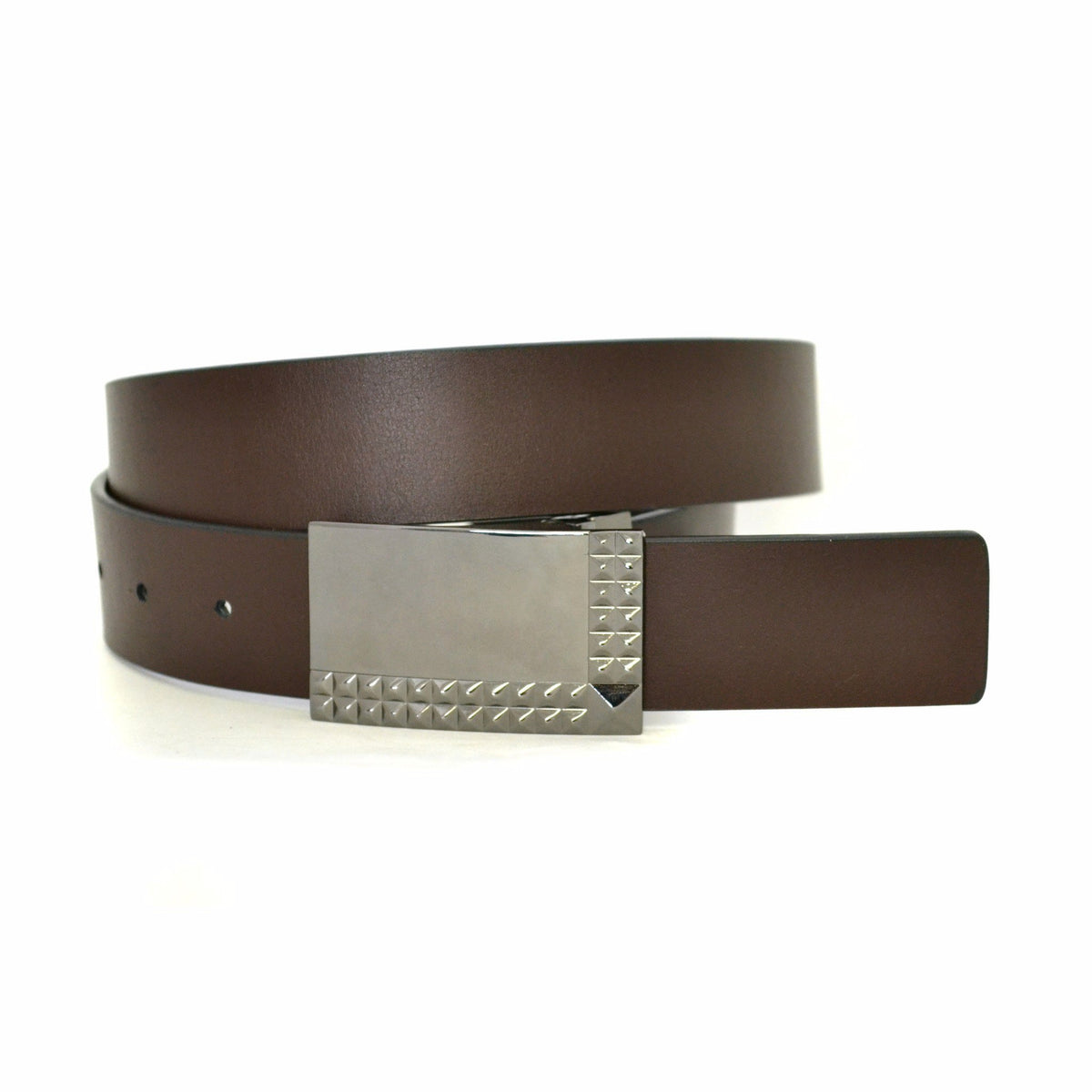 RAINER - Mens Black & Brown Leather Belt  - Belt N Bags
