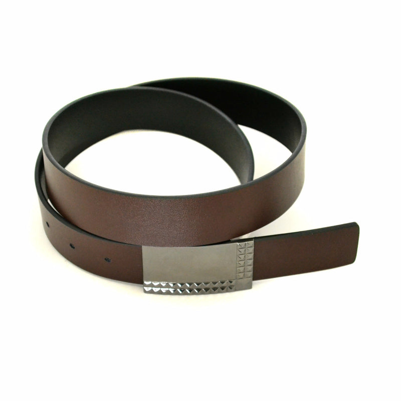 RAINER - Mens Black & Brown Leather Belt  - Belt N Bags