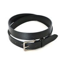 RUSSELL - Unisex Black Genuine Leather Belt  - Belt N Bags