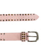 VIOLET- Girls Pink Genuine Leather Belt with Silver Buckle freeshipping - BeltNBags