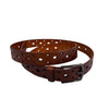 BARGARA - Women's Dark Brown Genuine Leather Belt with Gunmetal Buckle freeshipping - BeltNBags