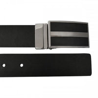 BOND - Mens Black and Brown Reversible Bonded Leather Belt  - Belt N Bags