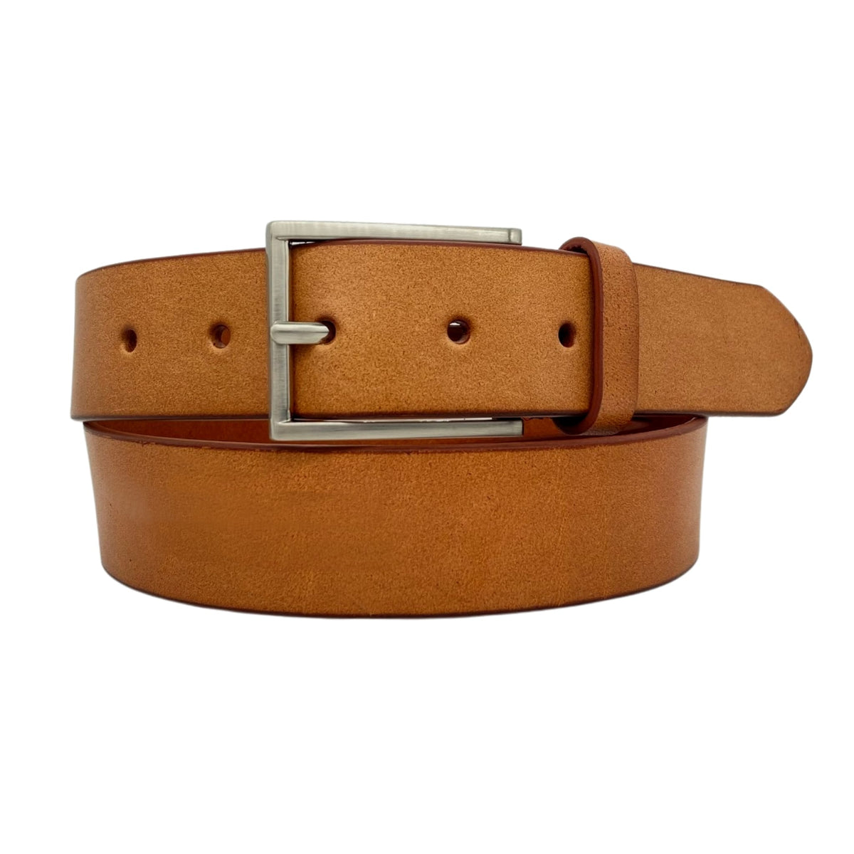 STAVROS Mens Camel Leather Dress Belt | BeltNBags