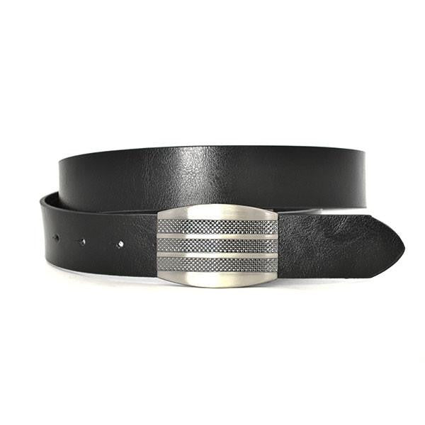 SAEGER - Mens Black Leather Reversible Belt  - Belt N Bags