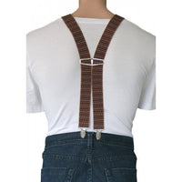 SEAN - Mens Brown & Beige Fashion Braces  - Belt N Bags