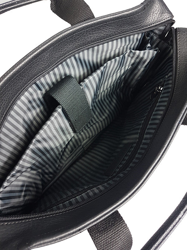 SIMON - Mens Genuine Leather Laptop Satchel Bag  - Belt N Bags