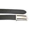 TRENT - Mens Black Leather Dress Belt  - Belt N Bags