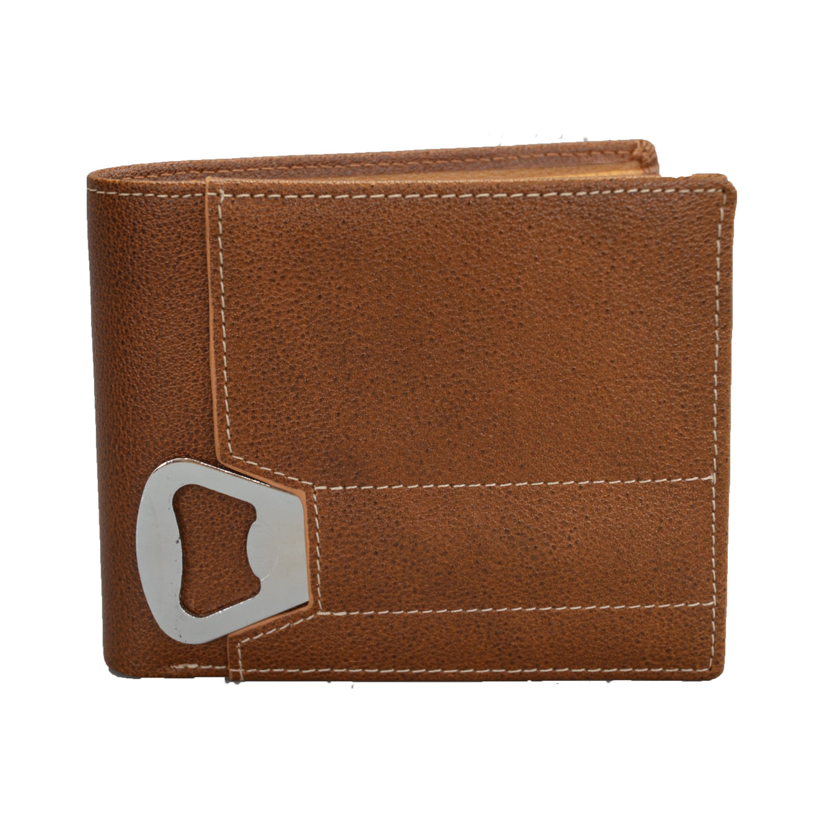 Tiger - Mens Tan Genuine Leather Wallet with Bottle Opener in Gift Box  - Belt N Bags