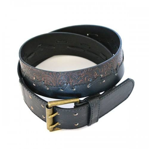 TOBIAS - Mens Brown Leather Belt  - Belt N Bags