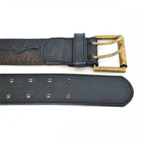 TOBIAS - Mens Brown Leather Belt  - Belt N Bags