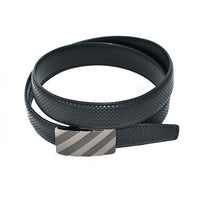 Toby - Mens Black Leather Ratchet Dress Belt  - Belt N Bags