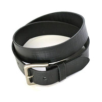 VALIANT - Mens Black Leather Belt  - Belt N Bags