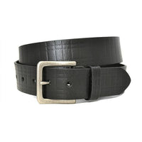 VALIANT - Mens Black Leather Belt  - Belt N Bags