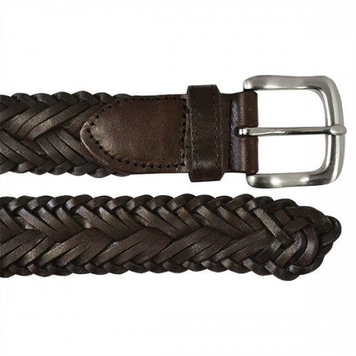 WYATT - Mens Chocolate Genuine Leather Belt  - Belt N Bags