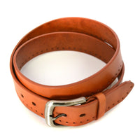 YASHA - Mens Tan Genuine Leather Belt  - Belt N Bags