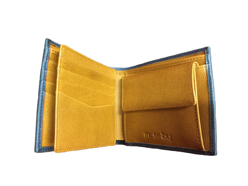 COLT - Mr Selby Mens Tan and Grey Genuine Leather Wallet in Gift Box  - Belt N Bags